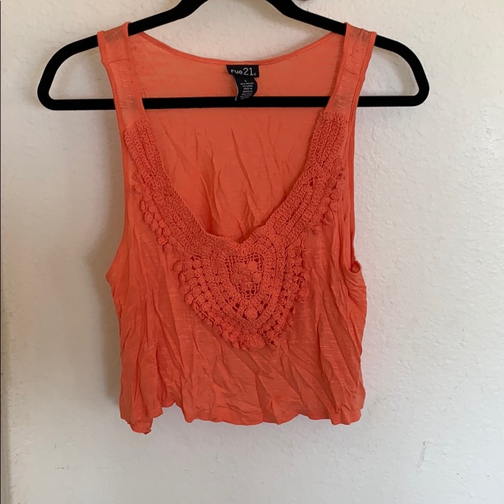 Flowy summer crop top tank top